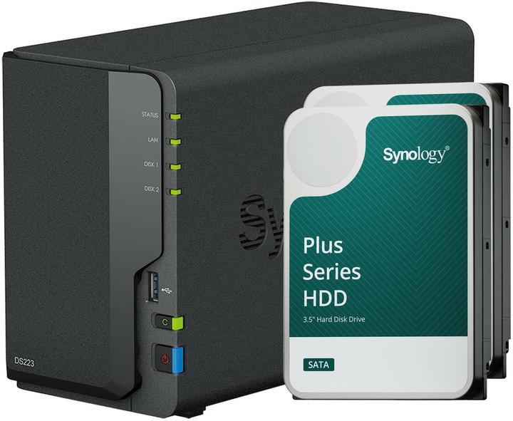 Image du produit Synology DS223 (2 x 16 To, Synology HAT 33xx)