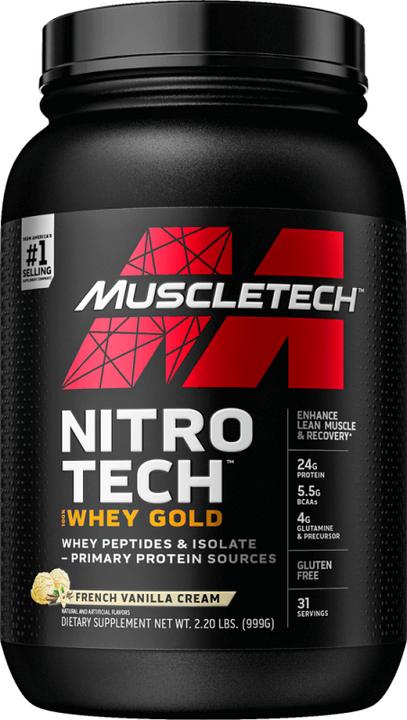 Produktbild Muscle Tech Performance Series Nitro Tech 100% Whey Gold (French Vanilla Crème, 1 Stk., 1198 g)