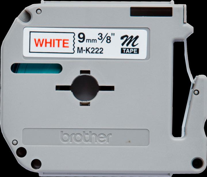 Actual product image Brother M-K222bz (0.90 cm, White, Red)