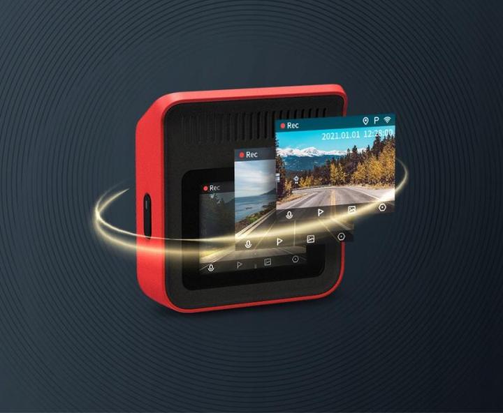 Actual product image 70mai Streckenrekorder Xiaomi Dash Cam A400 Raudon (Built-in microphone, Night vision, Wi-Fi, QHD)