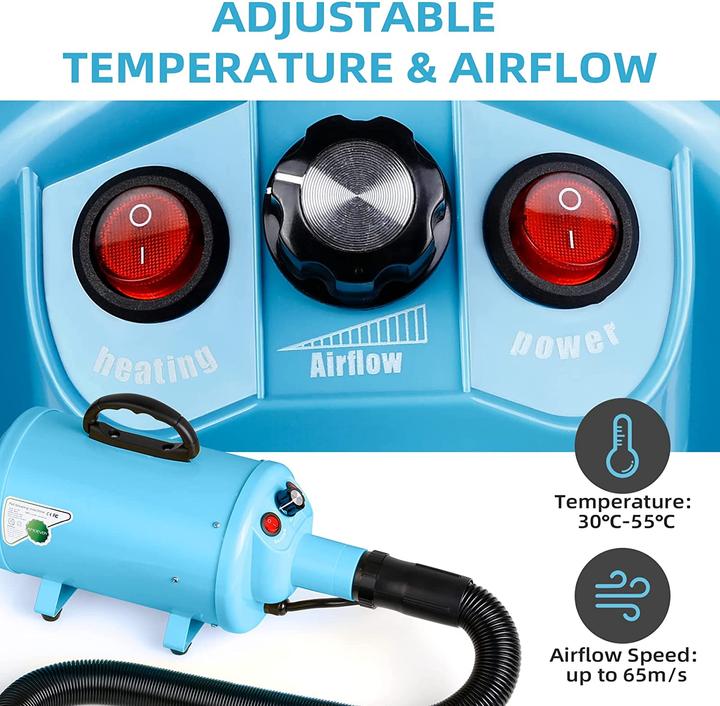 Produktbild Amoever Hundefön 2800W, Blau
