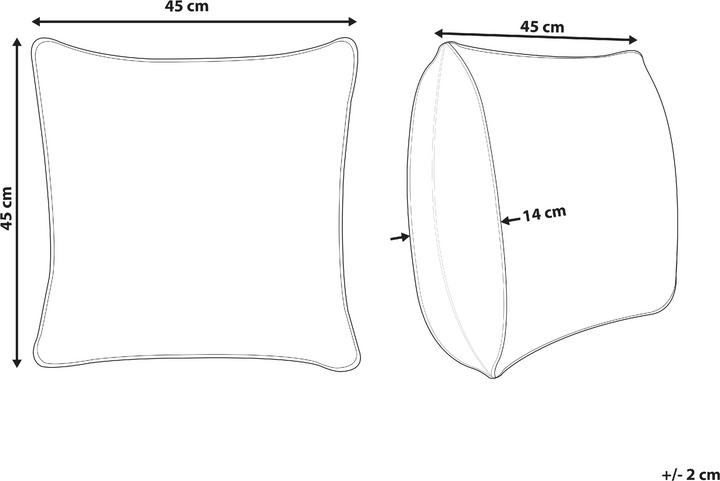 Actual product image Beliani Pilea (45 x 45 cm)
