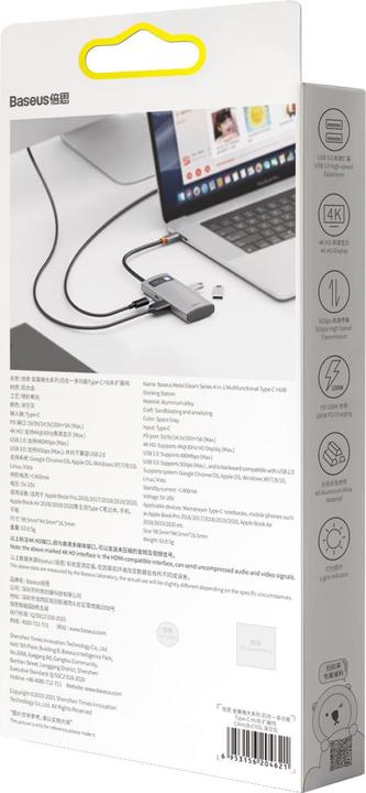 Produktbild Baseus Gleam Series 4-in-1 (USB-C, 1 Ports)