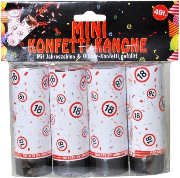 Actual product image UdoS Mini confetti cannon for an 18th birthday