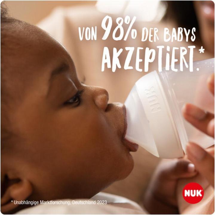 Produktbild NUK Babyflaschen PP-Flasche Perfect Match 260 ml + Silikon-Sauger (260 ml)