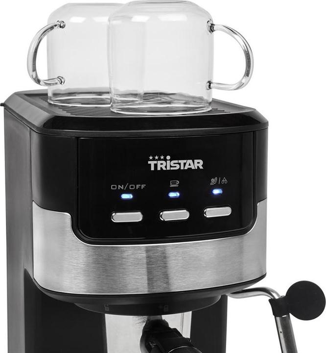 Produktbild Tristar CM-2278 Espressomaschine mit Siebträger Schwarz, Edelstahl 1100W (EU-Stecker)