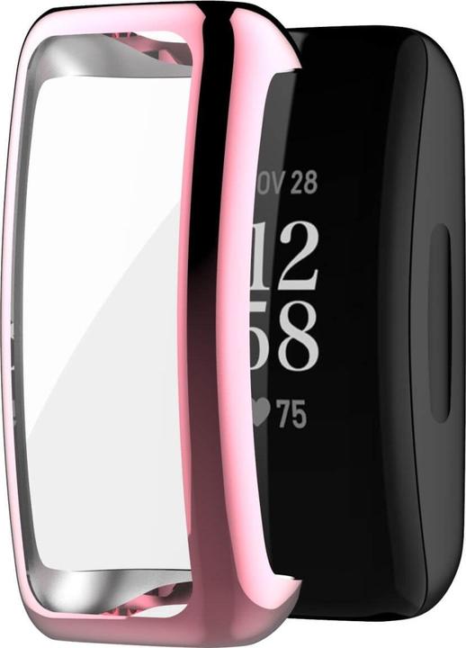 Cover-Discount Fitbit Inspire 3 - Custodia protettiva in gomma rosa