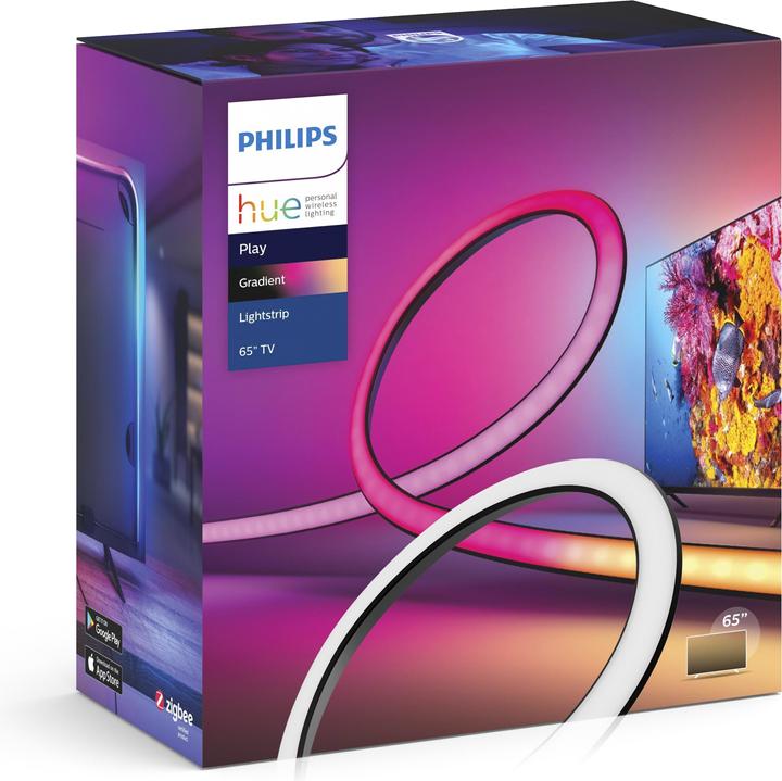Actual product image Philips Hue Play Gradient Lightstrip 65" (RGBW, 254 cm, Indoor)