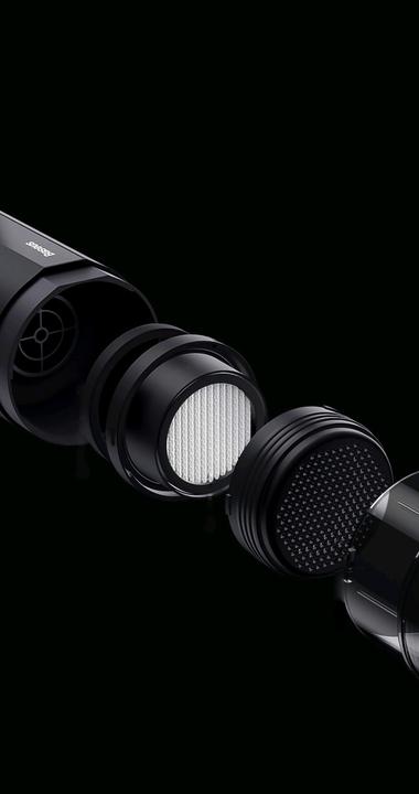 Actual product image Baseus A2 car vacuum cleaner strainer3PCSBlack