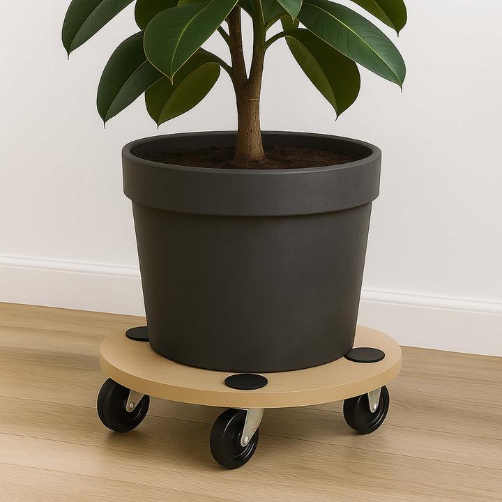 Actual product image Wiltec Platform Dolly Transport Roller Furniture Mover with Swivel Castors MDF 380mm up to 250kg (250 kg)