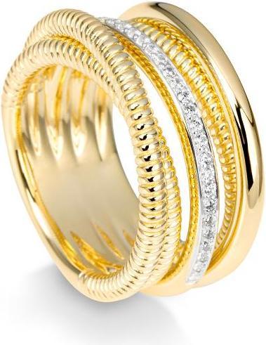 Breuning RING - BRILL. 0,188 Ct. H/si (54, 585/14 K Gold)