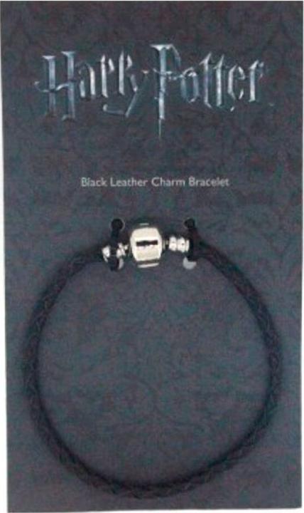 Immagine prodotto GED Harry Potter Black Leather Charm Bracelet 19cm (19 cm, Pelle nera)