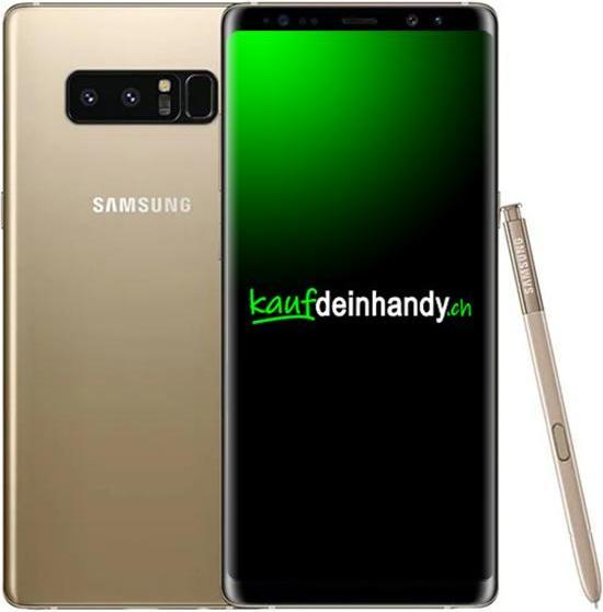 Actual product image Kaufdeinhandy.ch Galaxy Note 8 (64 GB, Gold, A / Like new)