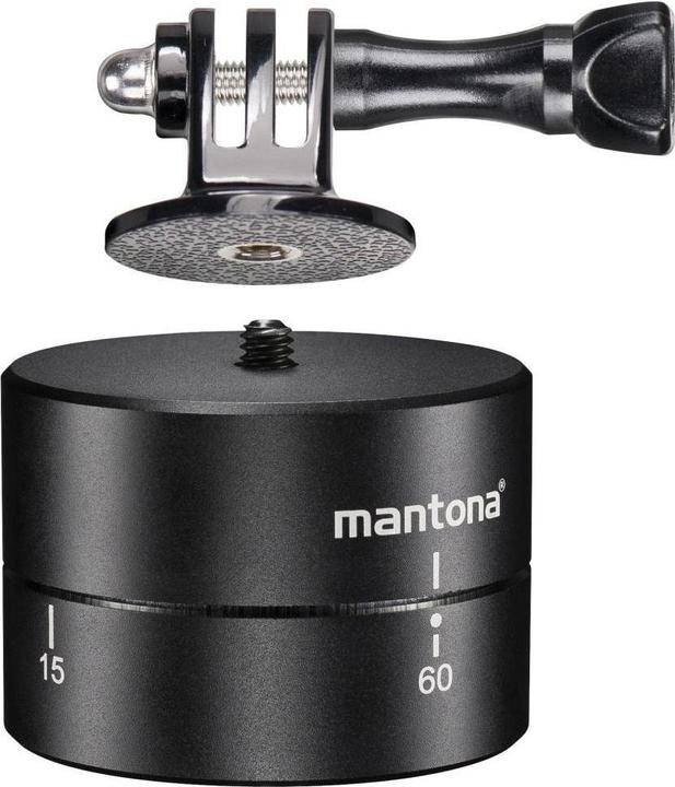 mantona Tête de trépied Turnaround 360 pour GoPro (Tête panoramique)