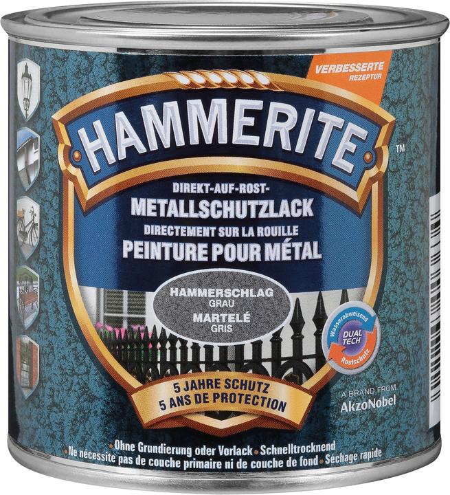 Produktbild Hammerite Metall-Schutzlack Hammerschlag (250 ml, Grau)