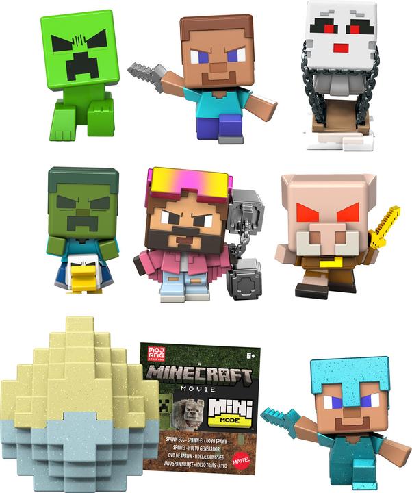 Actual product image Minecraft Mini Mode Spawn Egg (assorted - randomised)