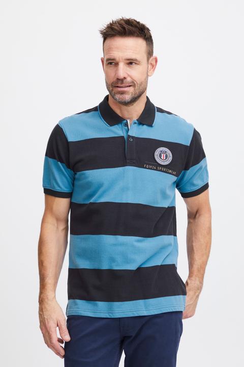 Produktbild FQ1924 FQPeter stripe polo shirt w badge 21900639 (XXL)