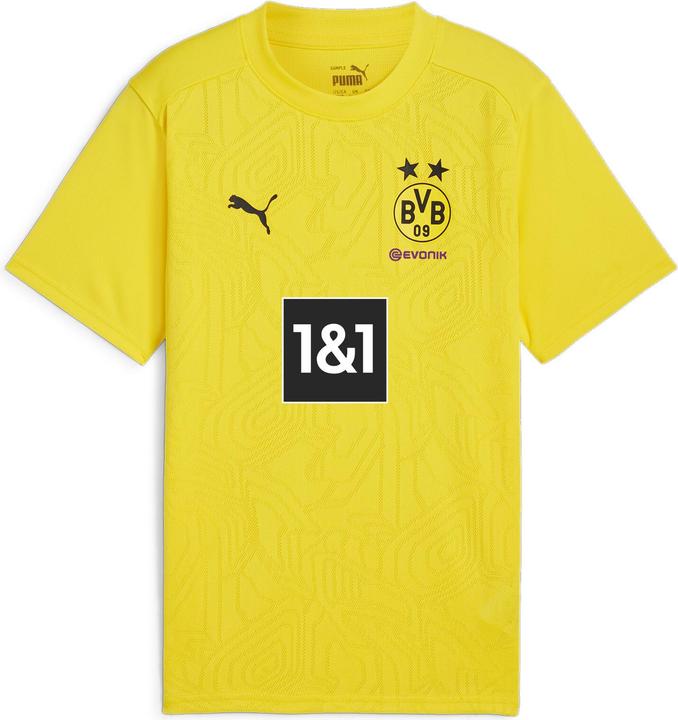 Puma BVB Training Jersey Jr with Sponsor