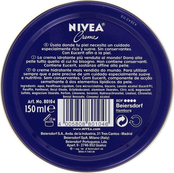 Immagine prodotto NIVEA Crema (150 ml) (Crema corpo, 150 ml)
