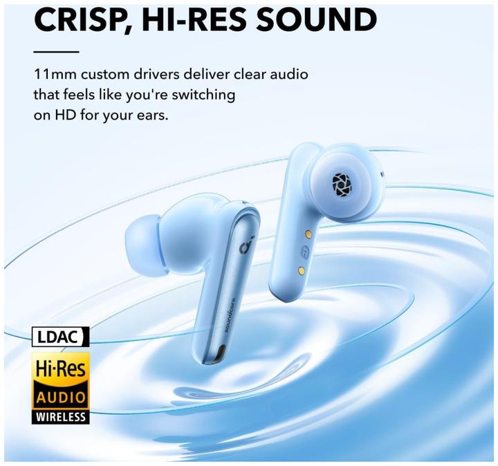 Produktbild soundcore Liberty 4 NC A3947G61 In-Ear Bluetooth Headset Light Blue (Kabellos)