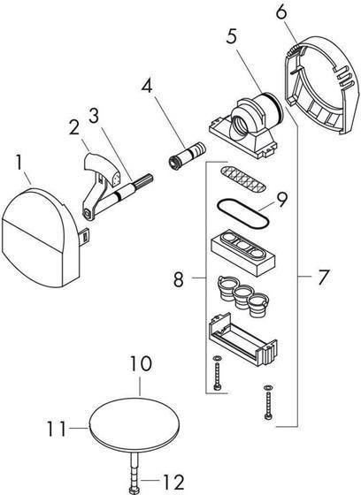 Image du produit hansgrohe Exafill 58127000 Kit de finition - Argent