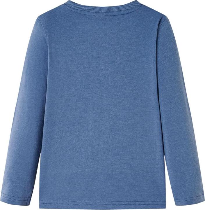 Immagine prodotto VidaXL Camicia da bambino a maniche lunghe blu melange 116,Materiale: 60 (116)