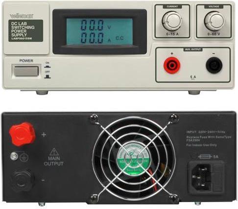 Image du produit Lab Power Supplies Alimentation De Laboratoire à Découpage 0-60 Vcc / 0-15 A Max / Avec Afficheur LCD