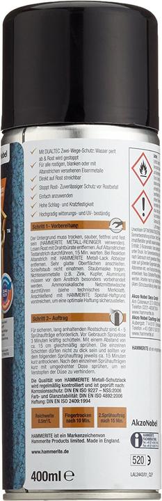 Produktbild Hammerite Metall-Schutzlack Hammerschlag (400 ml, Grey)