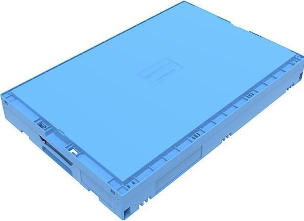 Produktbild Walther Faltbox aus Polypropylen, Inhalt 44 l, ohne Deckel, blau, stapelbar (600 x 400 x 220 mm, 41.40 l)
