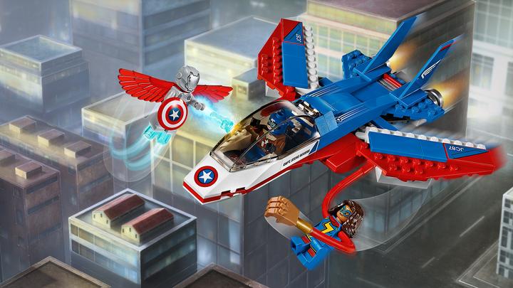 Actual product image LEGO Marvel Super Heroes Captain America: Jet plane (76076, LEGO Marvel)
