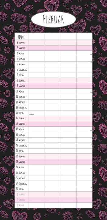 Actual product image Alpha Edition Family Planner Deluxe 2025 Family Calendar, 22x45cm, Calendar with 4 Columns for (22 x 45 cm, German)