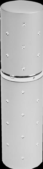 Taschenzerstäuber, silber, mit silbernen Punkten, für 10 ml Höhe: 9 cm (10 ml)