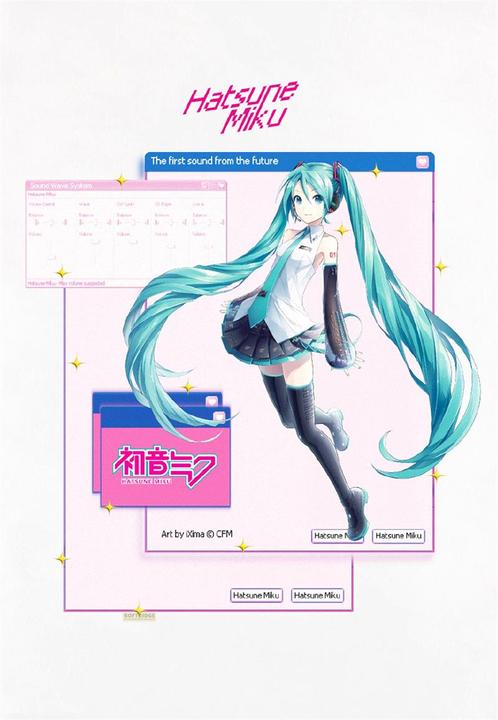 Immagine prodotto Difuzed Hatsune Miku - Maglietta da donna Pop Up - XS (XS)