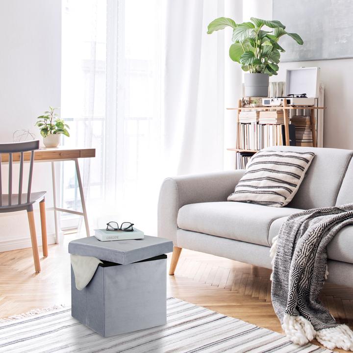 Actual product image Relaxdays Storage Ottoman