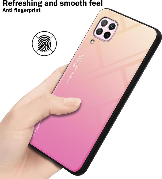 Image du produit Cadorabo Couverture en verre TPU 2 couleurs (Huawei Nova 7i, Huawei P40 Lite)