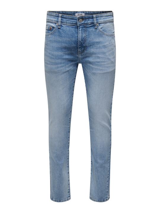 Denim bleu moyen clair