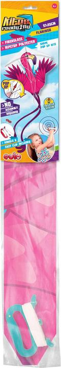 Actual product image Eolo Kites Ready 2 Fly - Pop-up Nylon Kite Flamingo