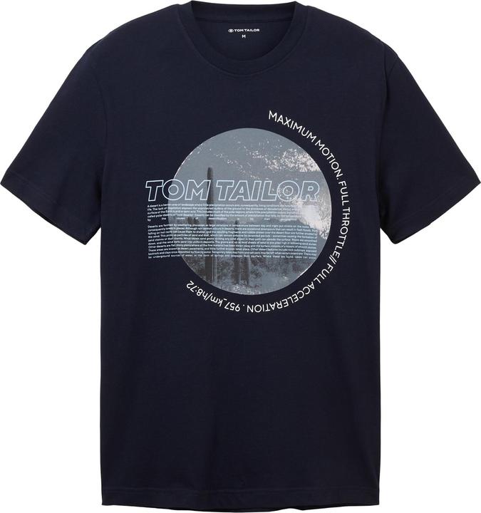 Tom Tailor T-Shirt Kurzarmshirt mit Foto-Print (XXL)