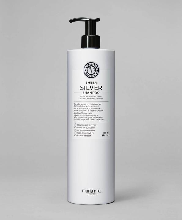Produktbild Maria Nila Care & Style - Sheer Silver Shampoo (1000 ml, Flüssiges Shampoo)
