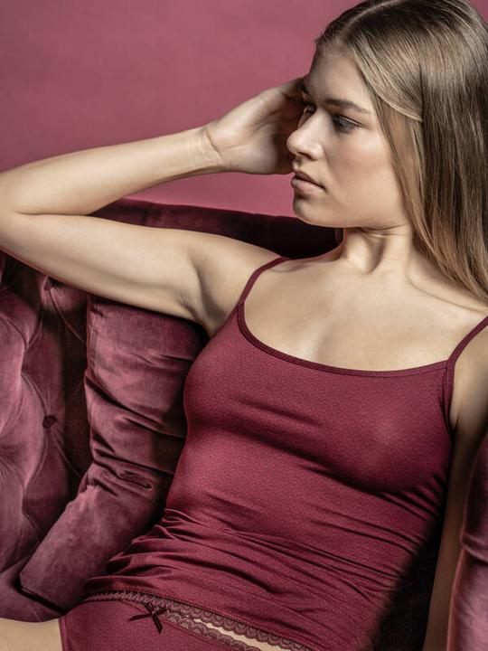 ISA Bodywear M+L / Spaghetti-Top Micromodal (L)
