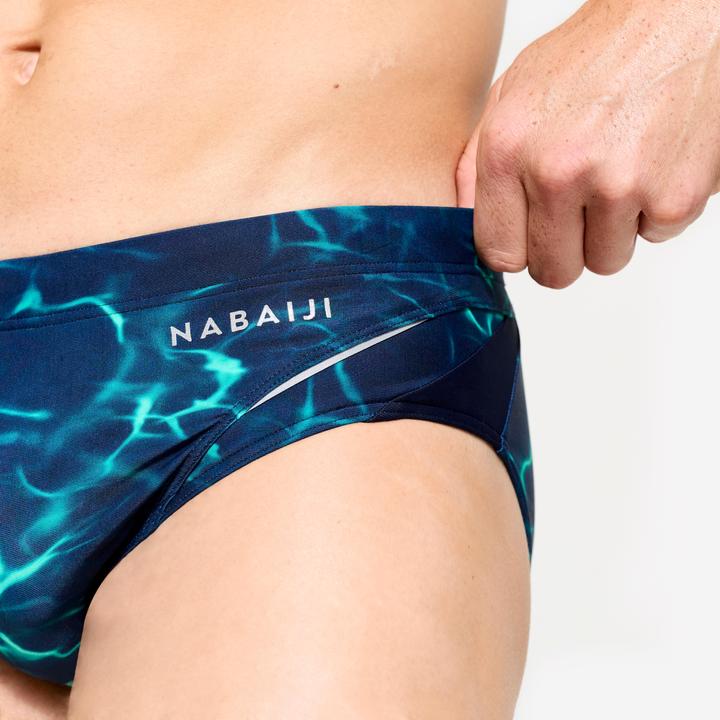 Actual product image Nabaiji Badehose Slip Herren - 900 Tiare blau/grün (XL)