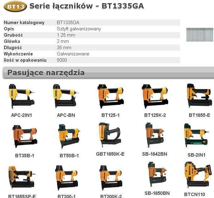 Actual product image Bostitch Brad-Nägel