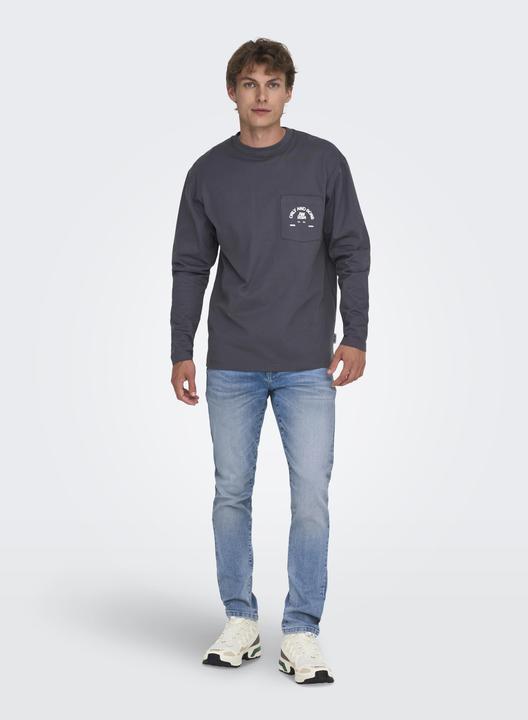 Produktbild Only & Sons Slim Fit Niedrige Taille Jeans Slim Fit Jeans (W32/L34)