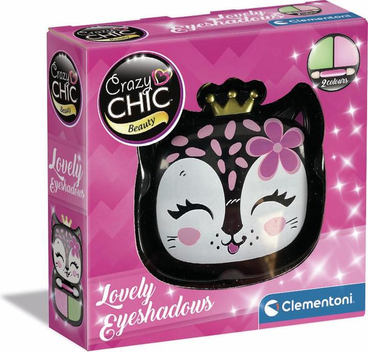 Produktbild Clementoni 18809 Crazy Chic – Lovely Eyeshadow: Panther – Lidschatten-Make-up, sicher und hypoallerg