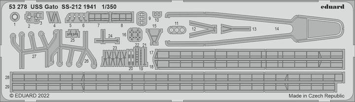 Produktbild Eduard USS Gato SS-212 1941 for HOBBY BOSS