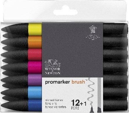 Produktbild Winsor & Newton Brush marker 12+1 lebendige Töne (Mehrfarbig, 12 mm, 13 x)