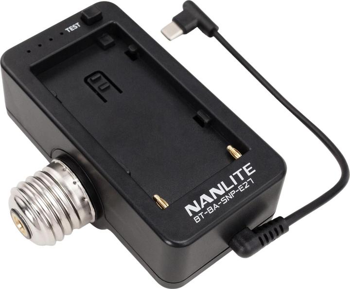 Immagine prodotto Nanlite Adattatore batteria NP-F con filettatura E27 (Maniglia della batteria, Impugnatura)