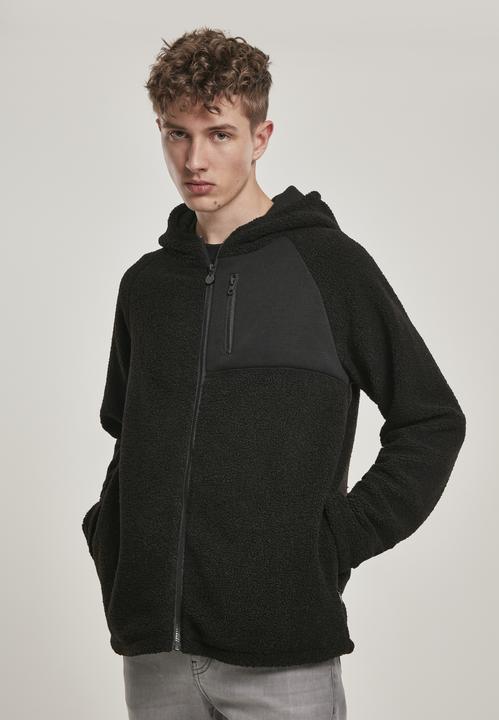 Immagine prodotto Urban Classics Giacca Sherpa Zip con cappuccio (S)