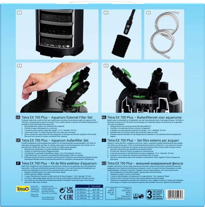 Actual product image Tetramin EX 700 Plus External Filter Complete Set (200 l, External filters, Sea water)