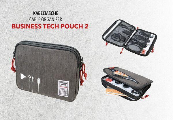 Image du produit Troika BUSINESS TECH POUCH 2 Pochette pour câbles, gris